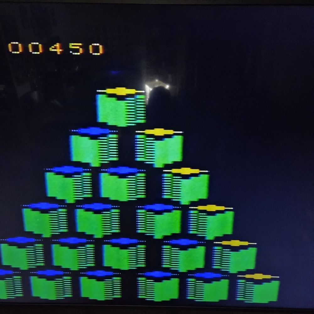 Vtg Qbert Atari 2600 Parker Brothers Game Cartridge - Tested Working No Label